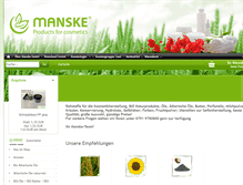 Tablet Screenshot of manske-shop.com